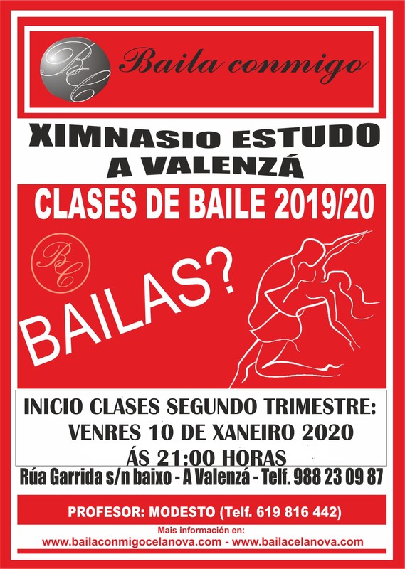 CLASES DE BAILE EN XIMNASIO ESTUDO  - A VALENZA